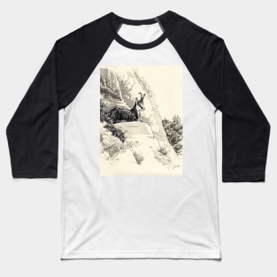 Chamois with flowers Baseball T-Shirt